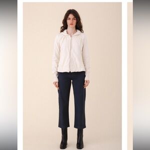 Prairie Underground LeFay Hoodie Organic Cotton Full Zip Made USA Size M Pink